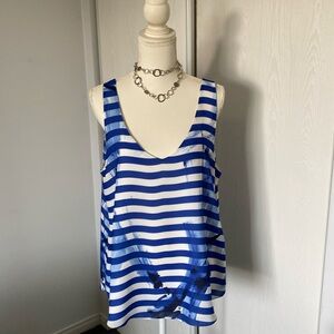Striped Crepe Blouse